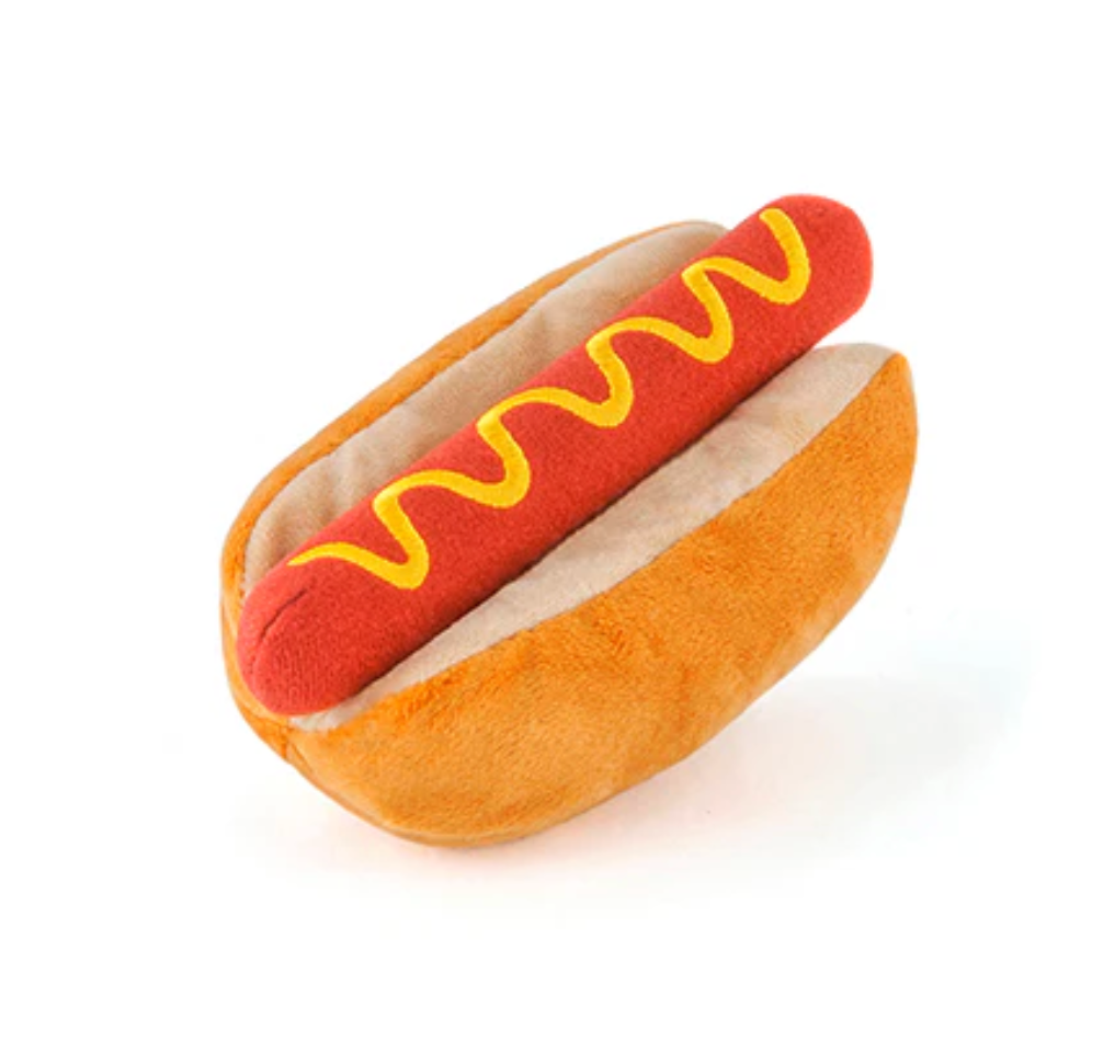 Mini Hot Dog Dog Toy