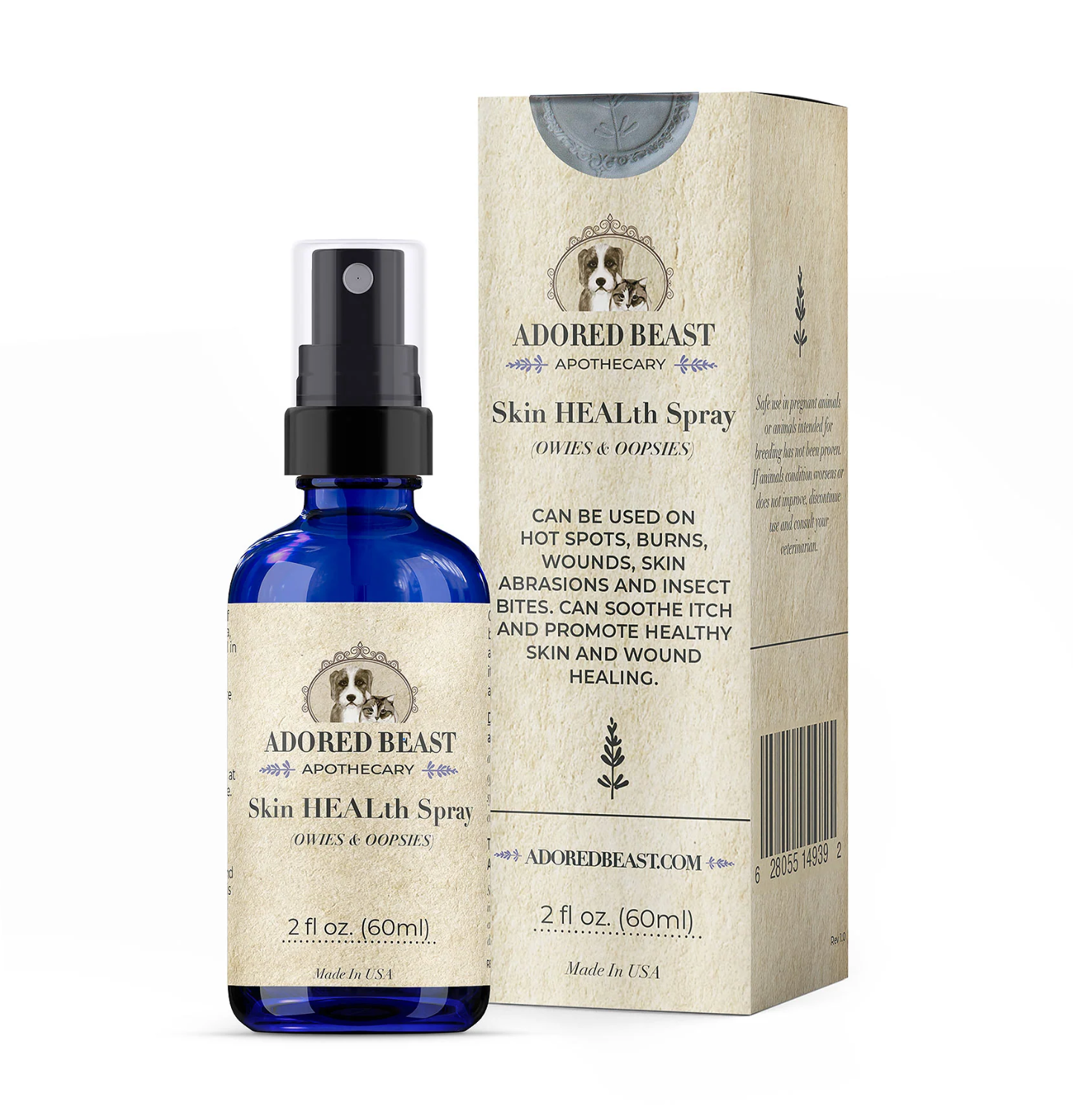 Adored Beast - Skin HEALth Spray | Topical Cuts, Scrapes, & Sores