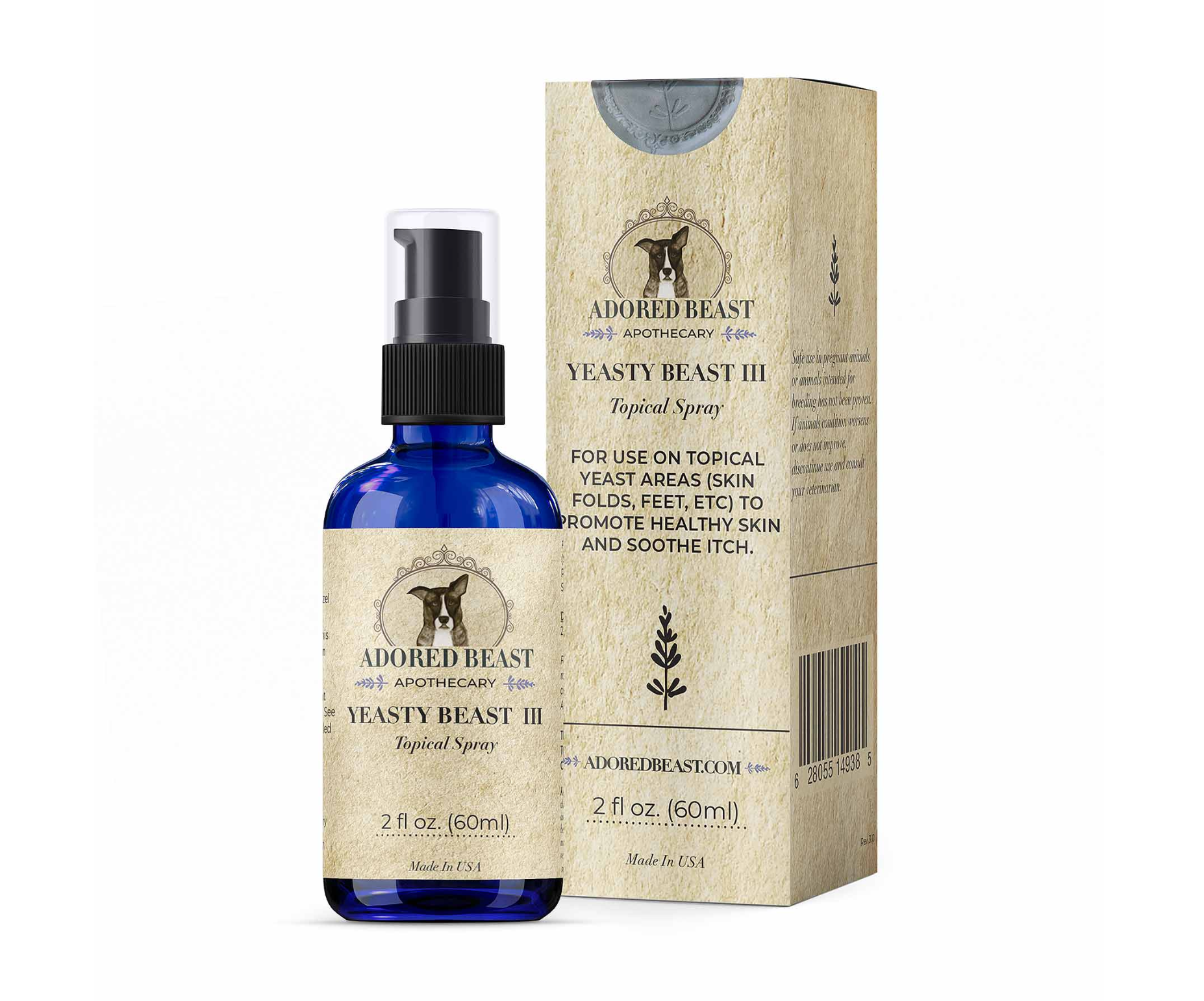 Yeasty Beast | Topical Yeast Spray for Dogs