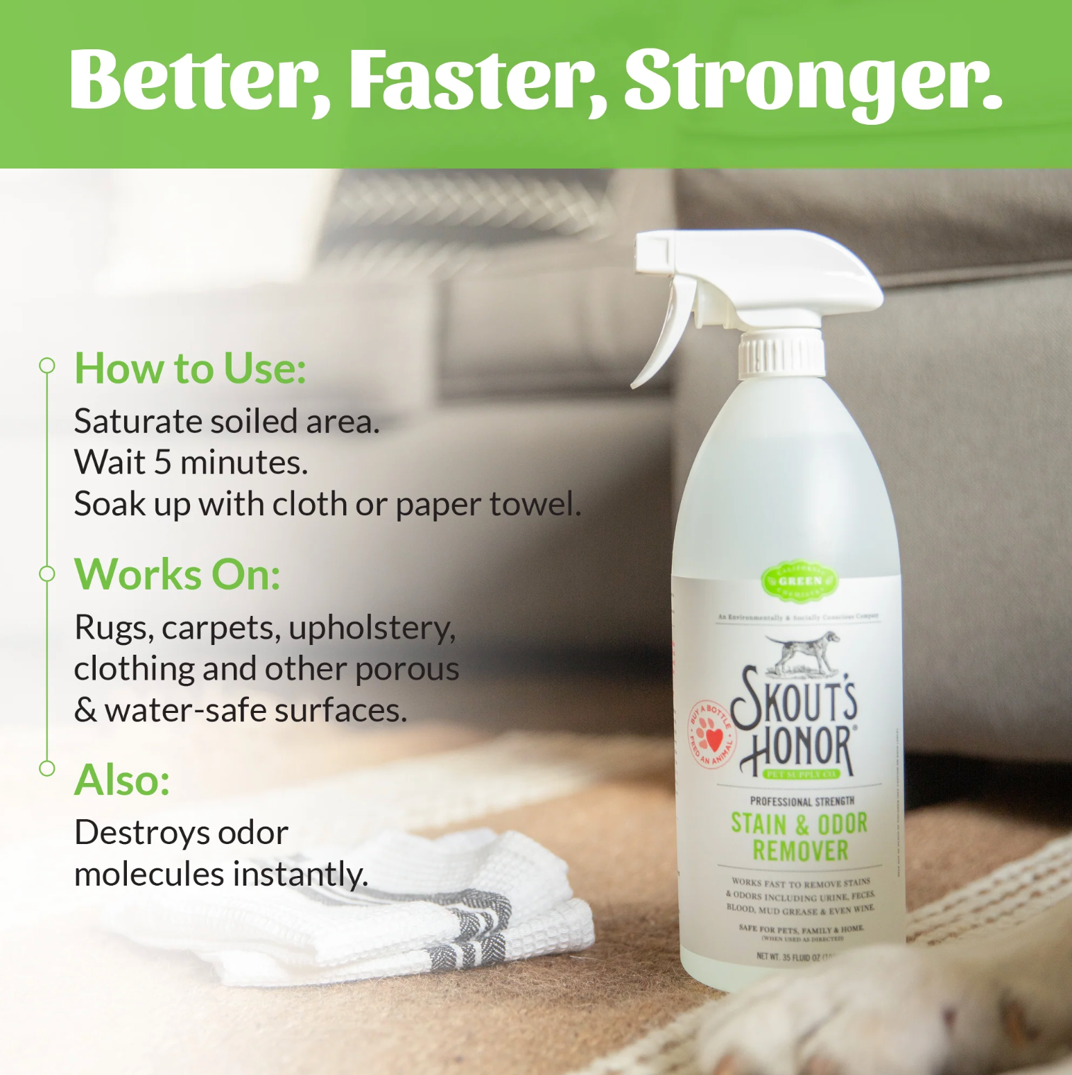 Skouts Honor - Stain & Odor Eliminator 35oz
