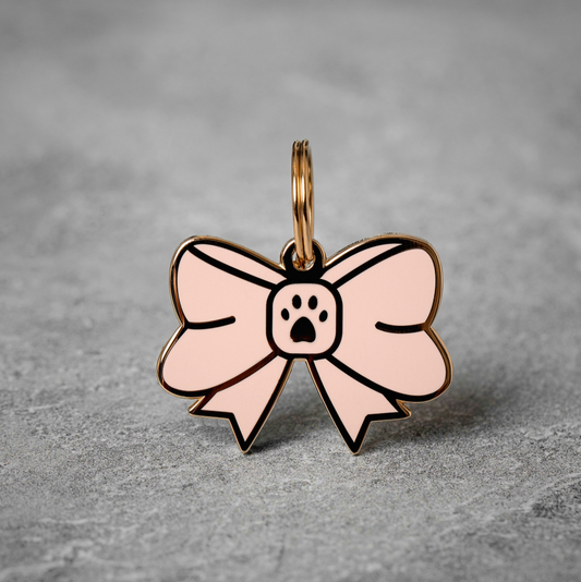 Bow Pet Id Tag