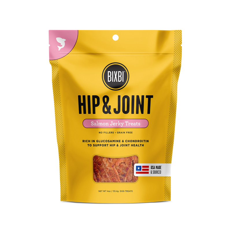 BIXBI DOG HIP & JOINT SALMON JERKY 5OZ