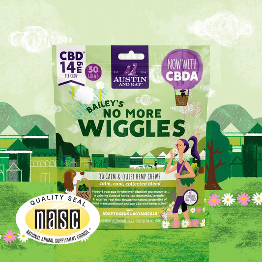 AUSTIN & KAT DOG NO MORE WIGGLE CHEW 14MG 10OZ