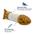 Load image into Gallery viewer, Natural Leather Trout Rope Tug Dog Toy
