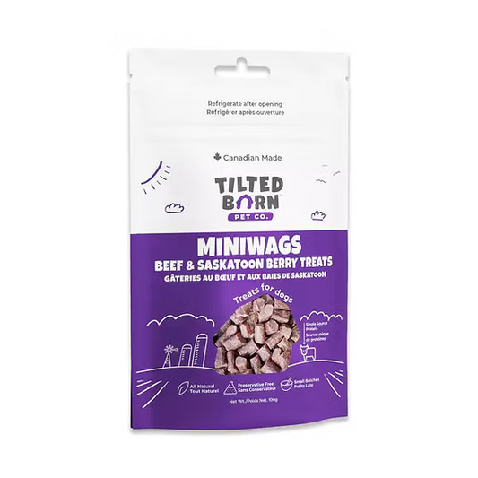 Tilted Barn Miniwags Beef & Saskatoon Berry Treats