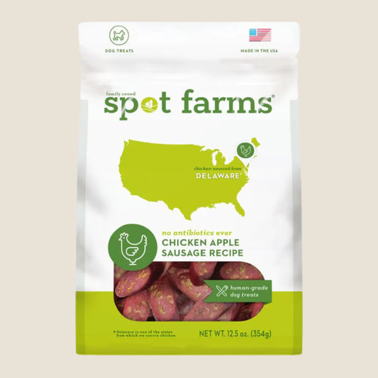 SPOT FARMS DOG NATURAL CHICKEN APPLE SAUSAGE 12.5OZ