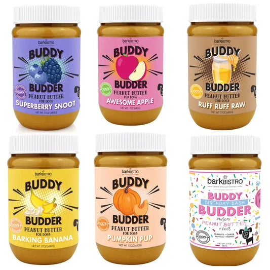 Dog Peanut Butter Buddy Budders Jars