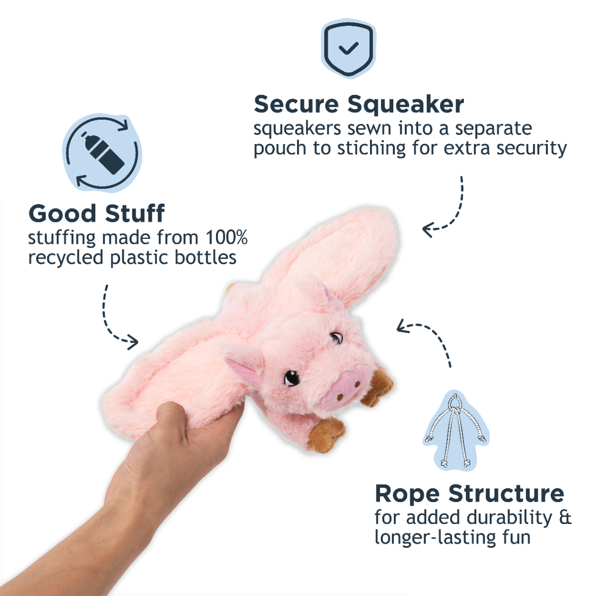 Flying Pig Fling and Fetch Toy for Dogs