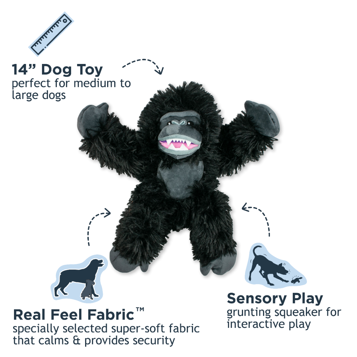 Gorilla Rope Body Dog Toy