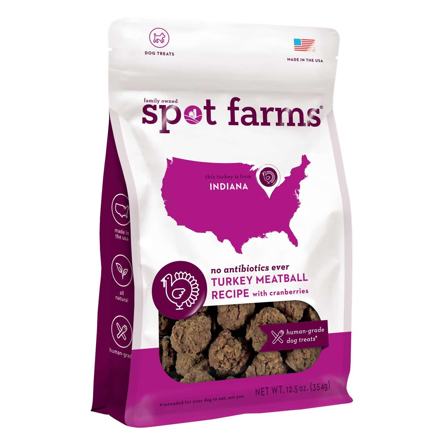 Spot Farm Turkey Meatball Recipe with Cranberries