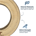 Load image into Gallery viewer, Tall Tails Natural Leather Ring Dog Toy
