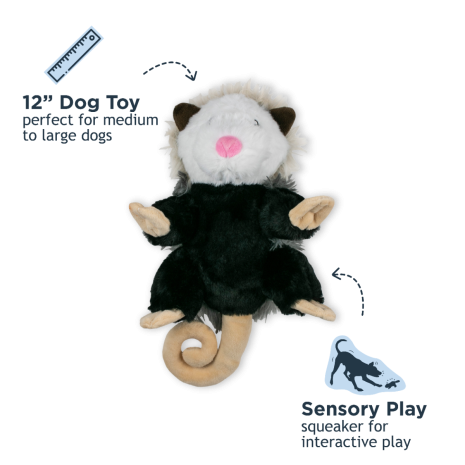 Tall Tails Possum Rope Body Dog Toy