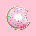 Load image into Gallery viewer, Eaten Donut Sticker
