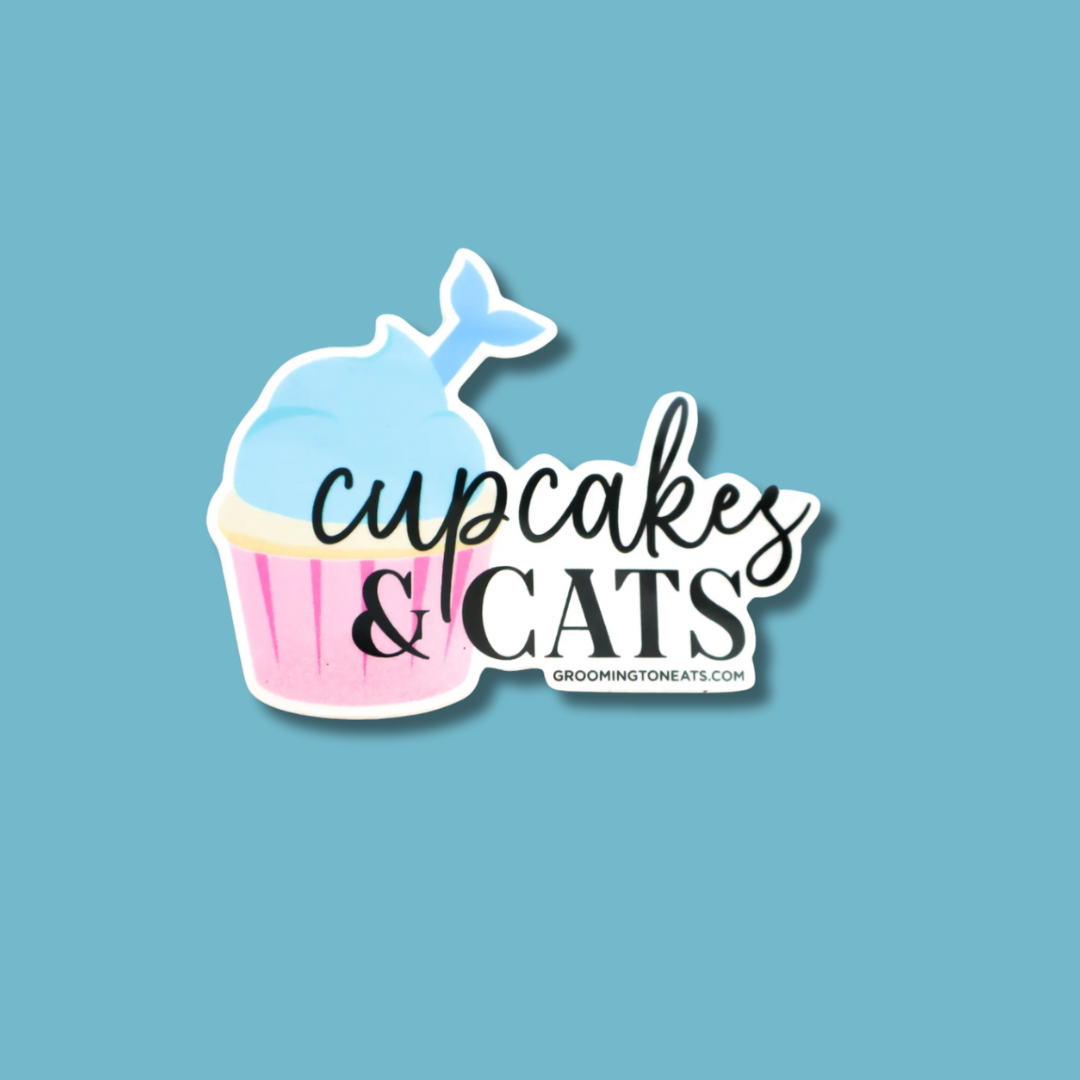 Cupcakes & Cats Sticker
