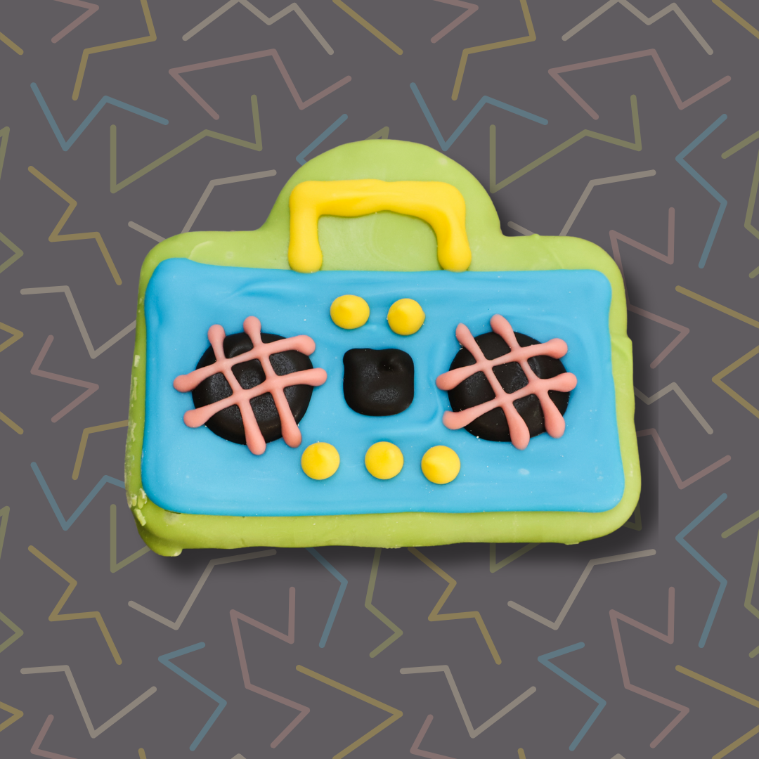 Boom Box 90's Themed Cookie