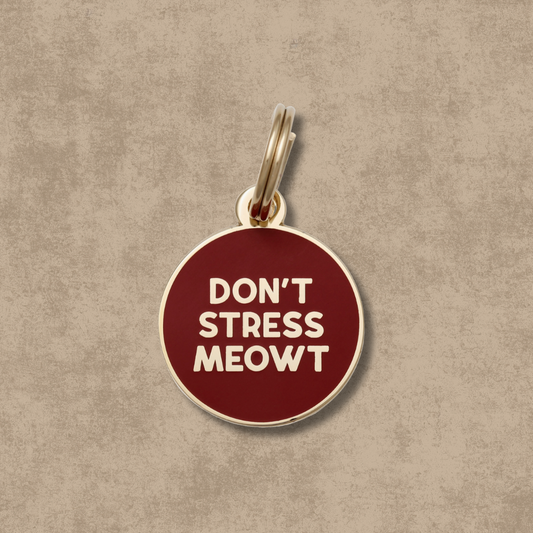 Don't Stress Meowt Pet Id Tag
