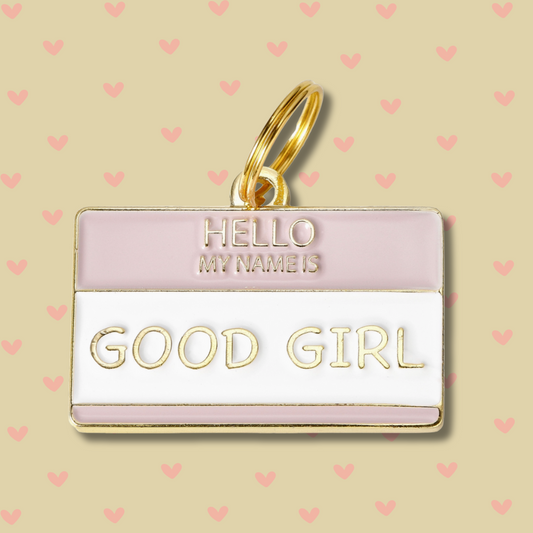 Good Girl Pet Id Tag