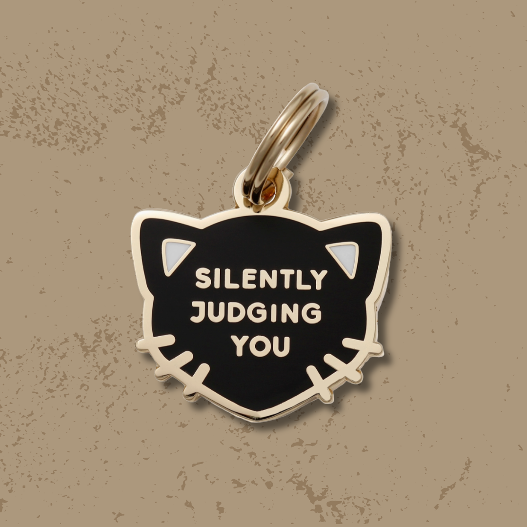 Silently Judging You Pet Id Tag