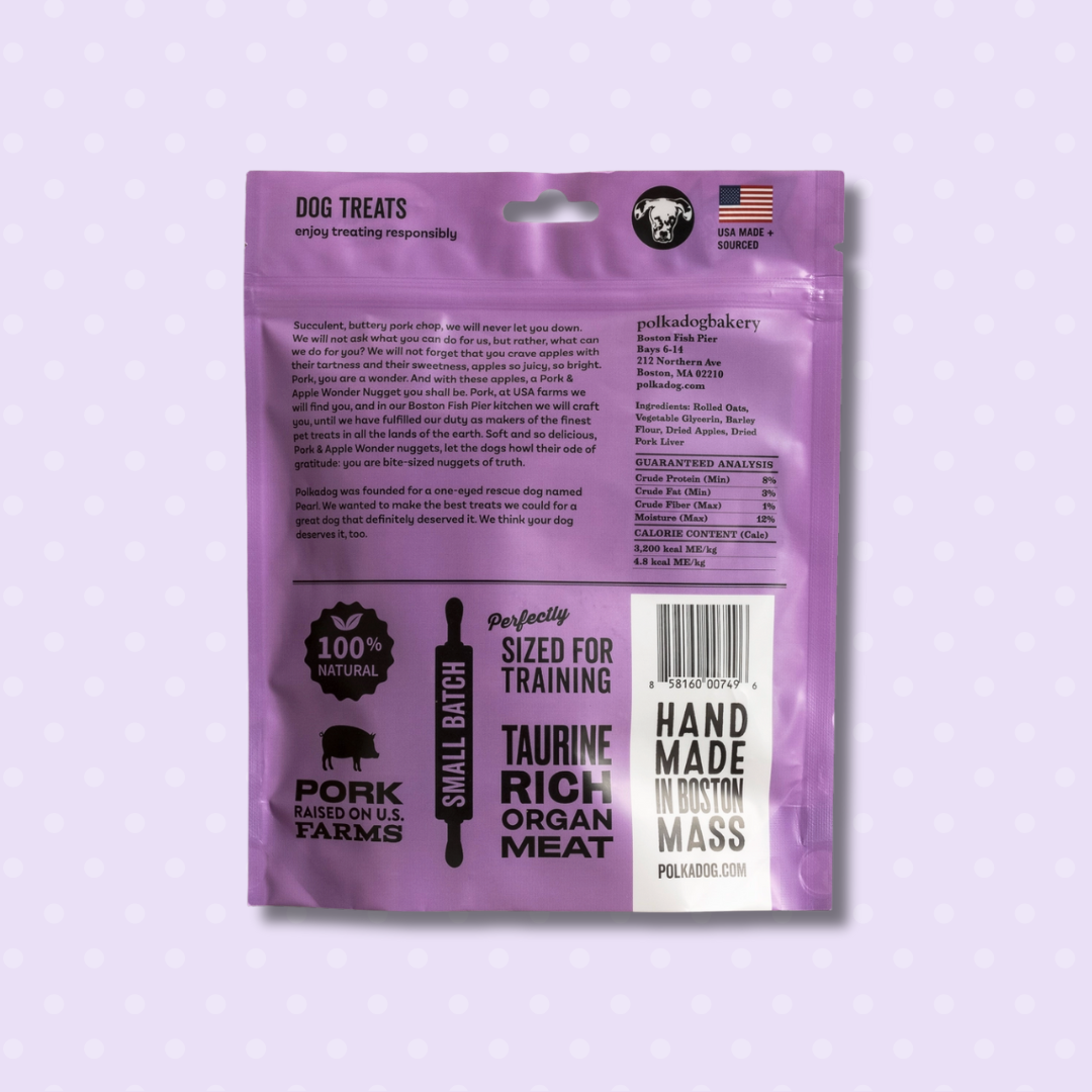 Wonder Nuggets, Pork & Apple - 10oz - Dog Treats