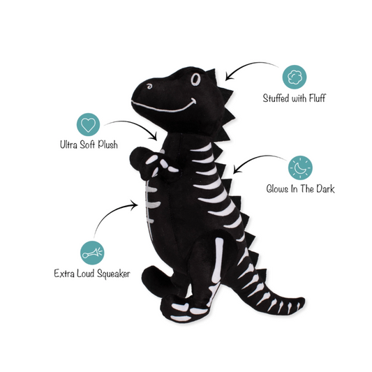 Trick Rawr Treat Plush Dog Toy