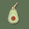 Load image into Gallery viewer, Avocado Pet Id Tag
