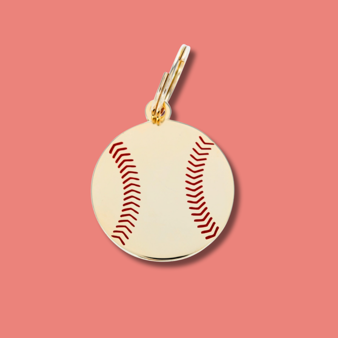 Baseball Pet Id Tag