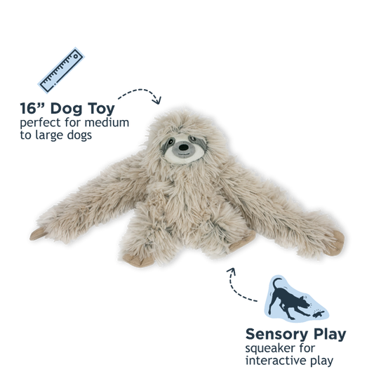 Sloth Rope Body Dog Toy