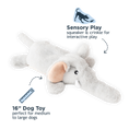 Load image into Gallery viewer, Stuffless Elephant Squeaker Dog Toy
