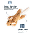 Load image into Gallery viewer, Stuffless Mouse Squeaker Dog Toy
